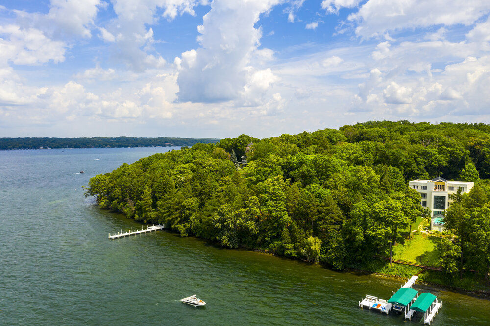 134 Feet of Geneva Lake Frontage